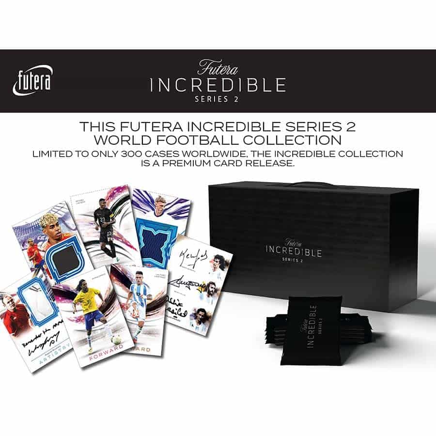 2026 Futera Incredible Collection Series 2 Soccer Box | Columbia Sports Cards - Columbia Hobby - Sports Card Boxes - Toploaders - Card Savers
