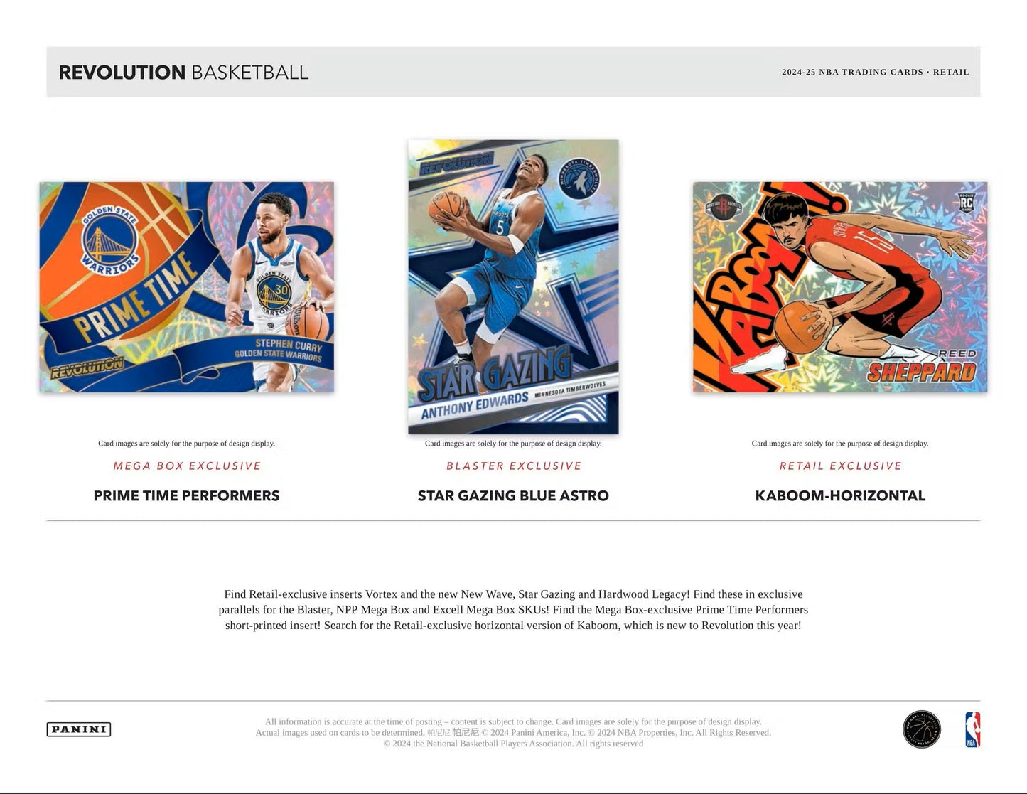 2024-25 Panini Revolution Basketball Mega Box | Columbia Sports Cards