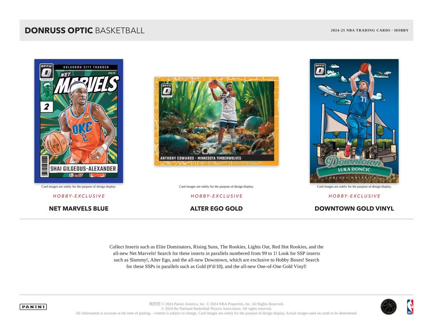 2024-25 Panini Donruss Optic Basketball Hobby Box | Columbia Sports Cards