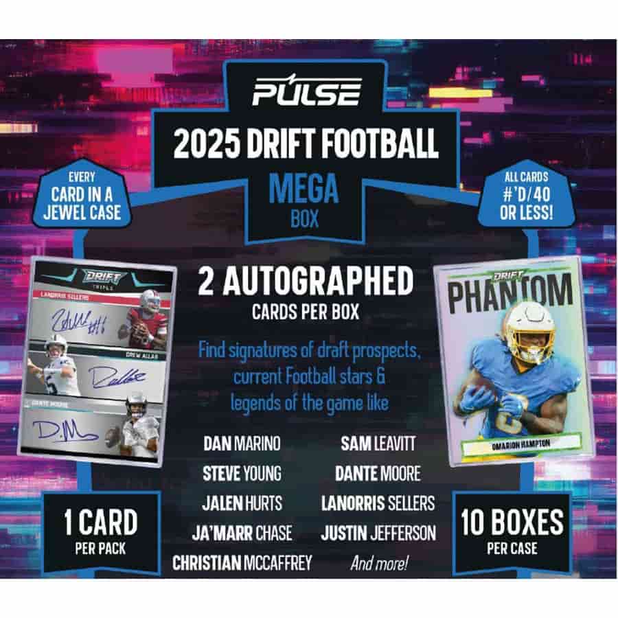 2025 Pulse Drift Football Max Box product photo 2 | Columbia Sports Cards