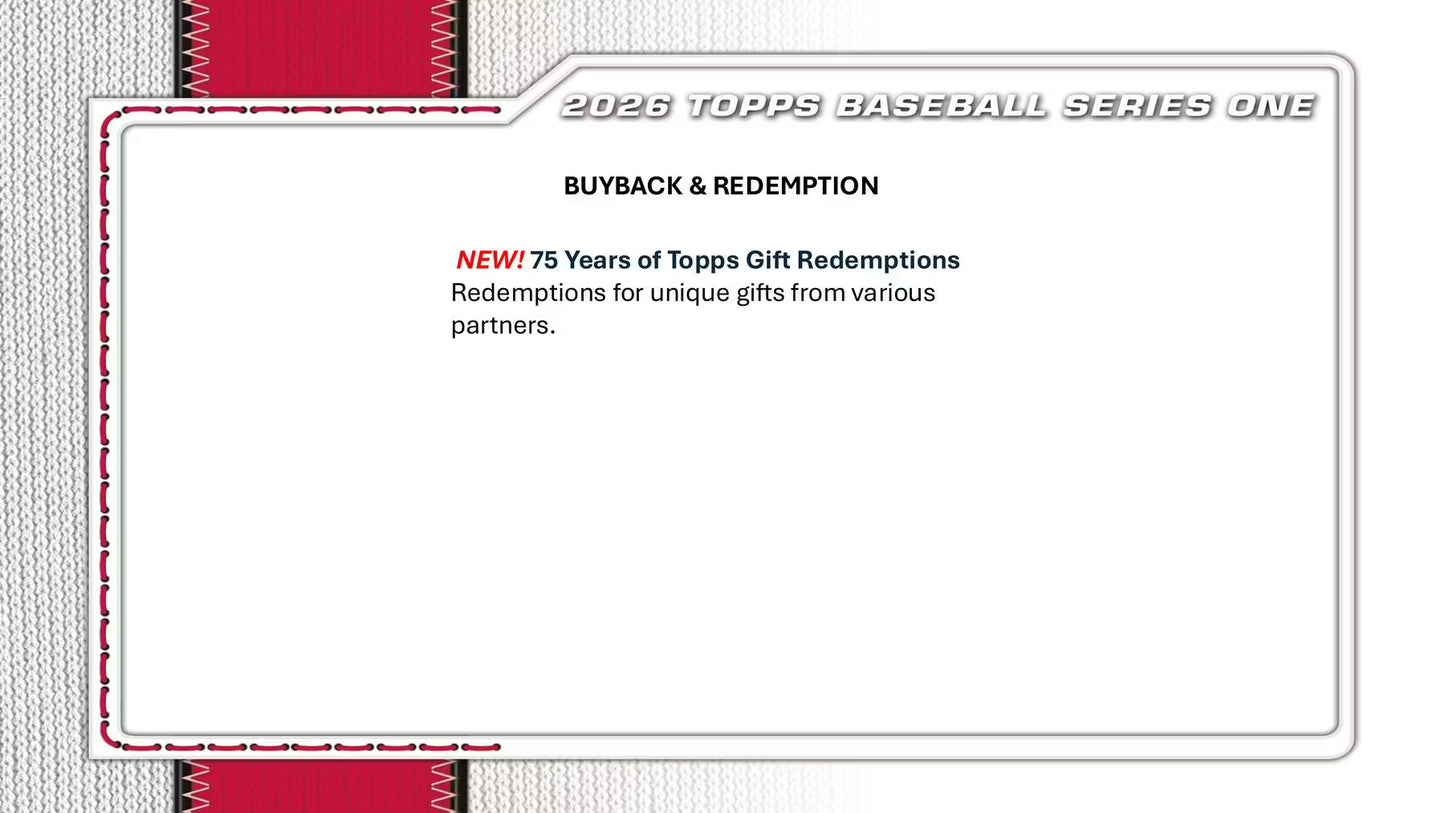 2026 Topps Series 1 Baseball 6-Pack Blaster Box | Columbia Sports Cards