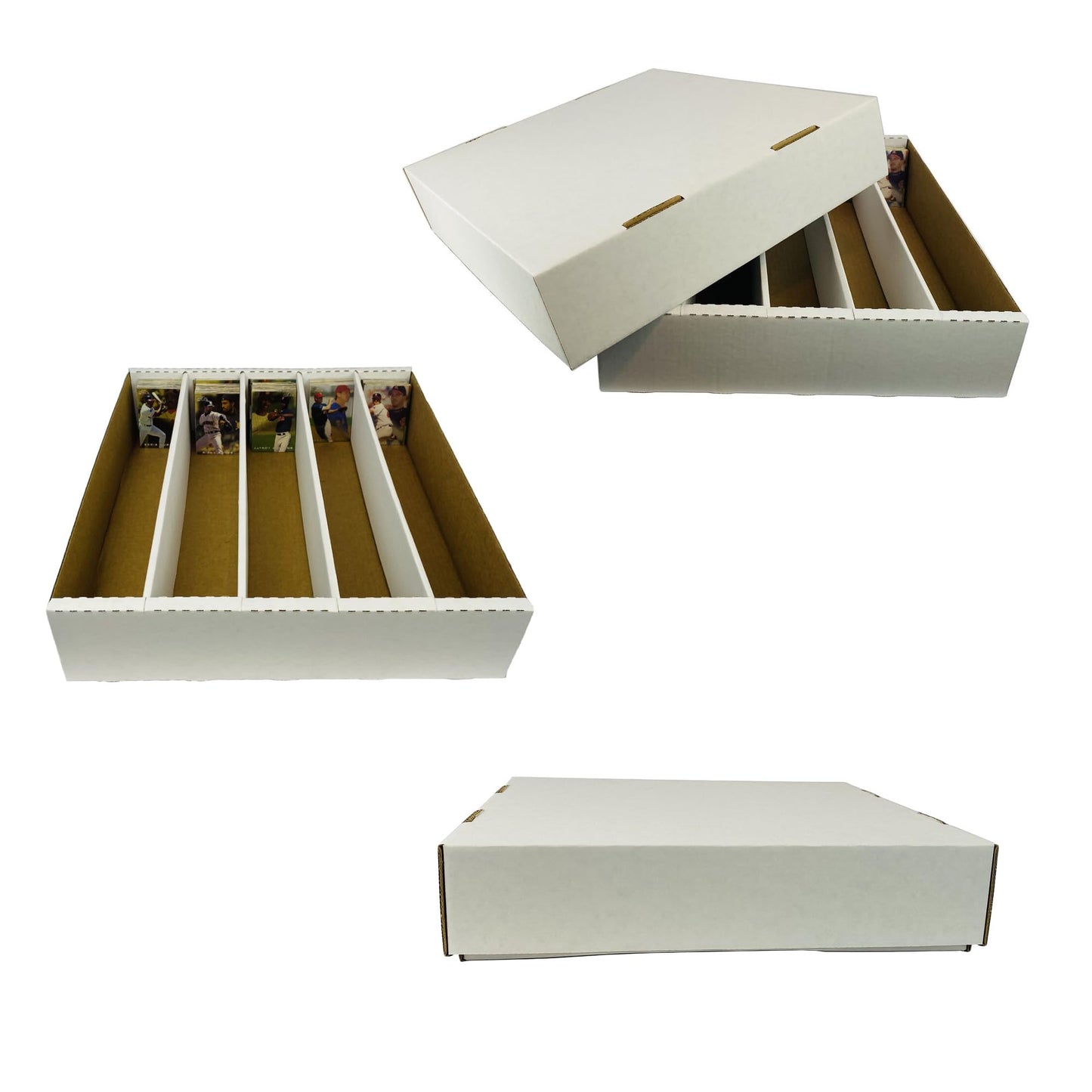 5,000ct Super Monster 5 - Row Card Storage Box - Bundle of 25 - Columbia Hobby - Sports Card Boxes - Toploaders - Card Savers