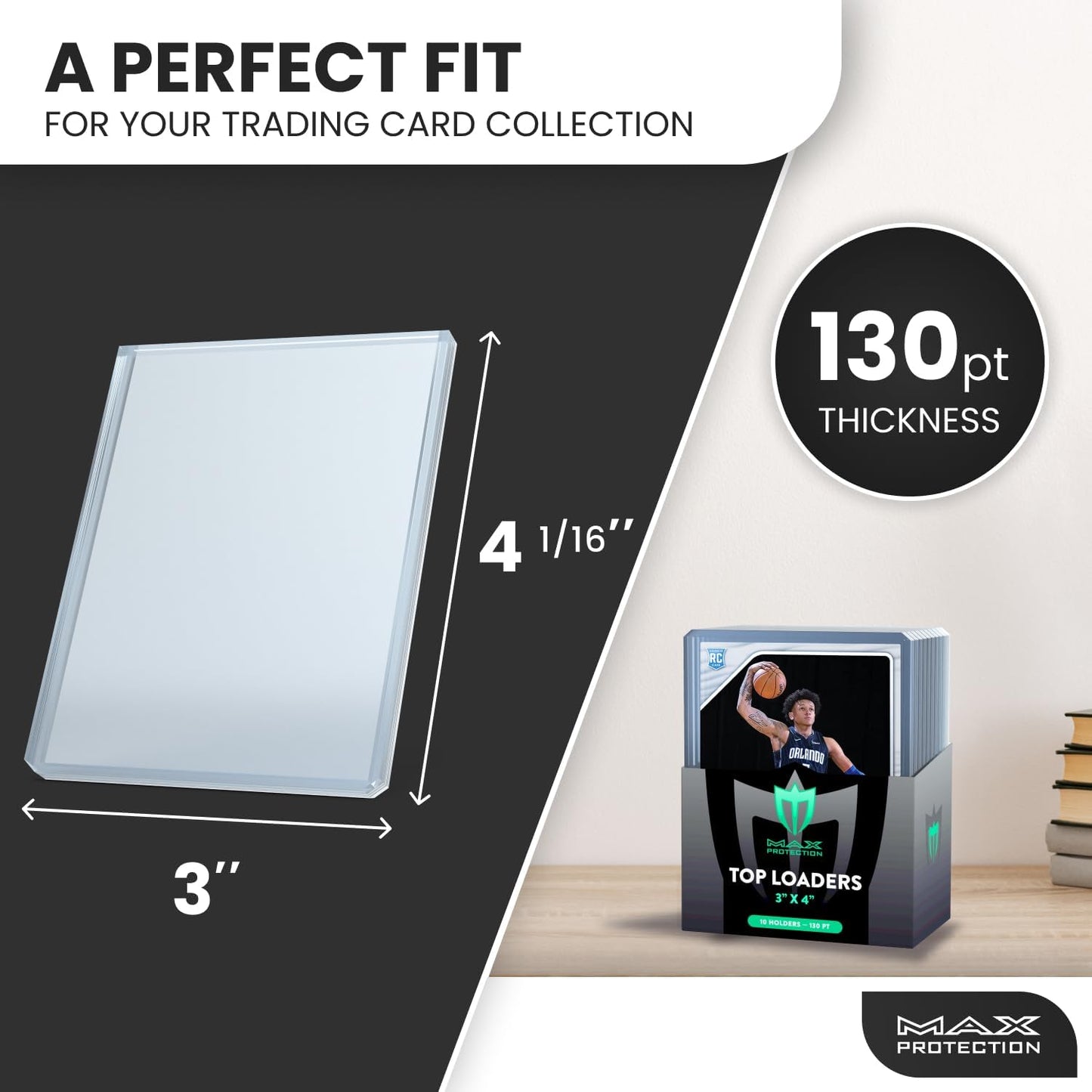 500ct Case Ultra Max Pro 130pt Trading Card Toploaders | Crystal Clear Holders - Columbia Hobby - Sports Card Boxes - Toploaders - Card Savers