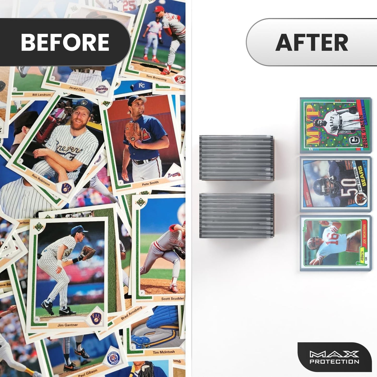 500ct Case Ultra Max Pro 130pt Trading Card Toploaders | Crystal Clear Holders - Columbia Hobby - Sports Card Boxes - Toploaders - Card Savers