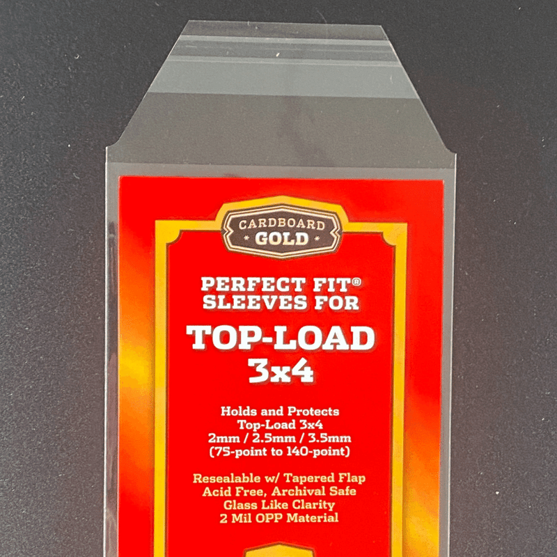 50ct Perfect Fit Graded Cards Sleeves - 75pt - 140pt Size - Cardboard Gold - Columbia Hobby - Sports Card Boxes - Toploaders - Card Savers