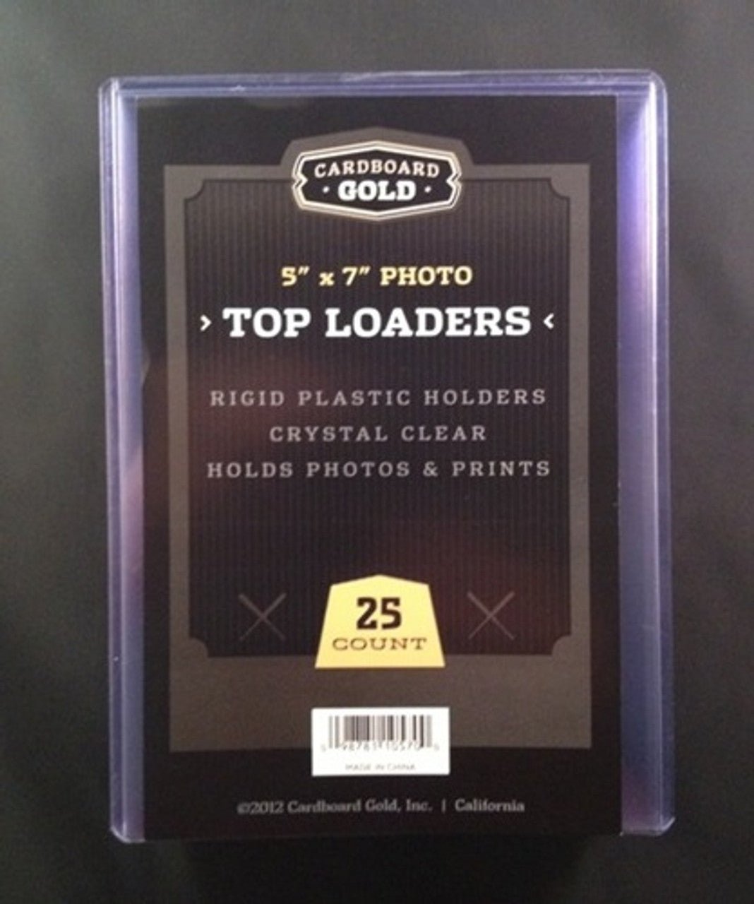 5x7 Photo Size Topload Toploader Holder - 25ct - Columbia Hobby - Sports Card Boxes - Toploaders - Card Savers