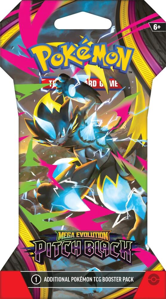pokemon booster pack sleeves - Mega Evolution - Pitch Black Grade:AGS 7.5 Trainer’s Pokémon Break into Pokemon Card TV Animation Blue Logo First Print How to sell your