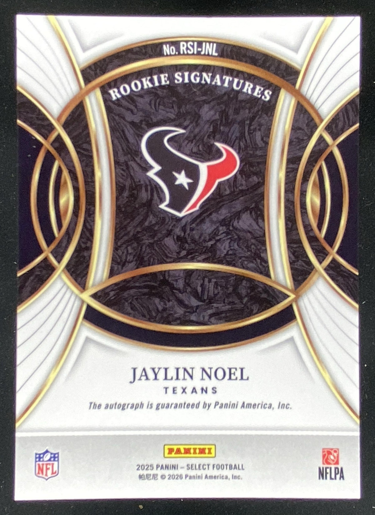 2025 Panini Select Jaylin Noel trading card
