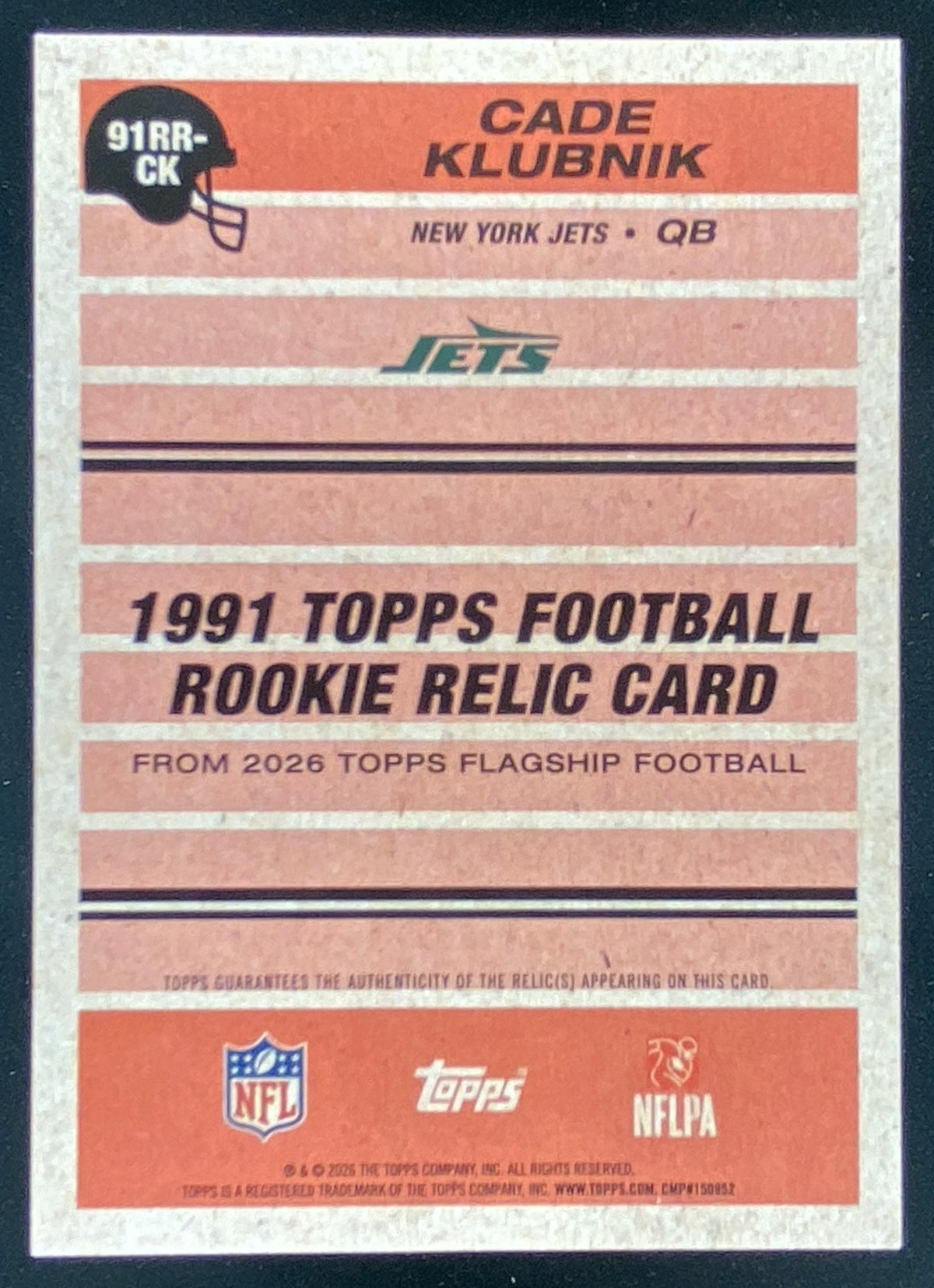 2026 Topps Cade Klubnik #91RR-CK trading card