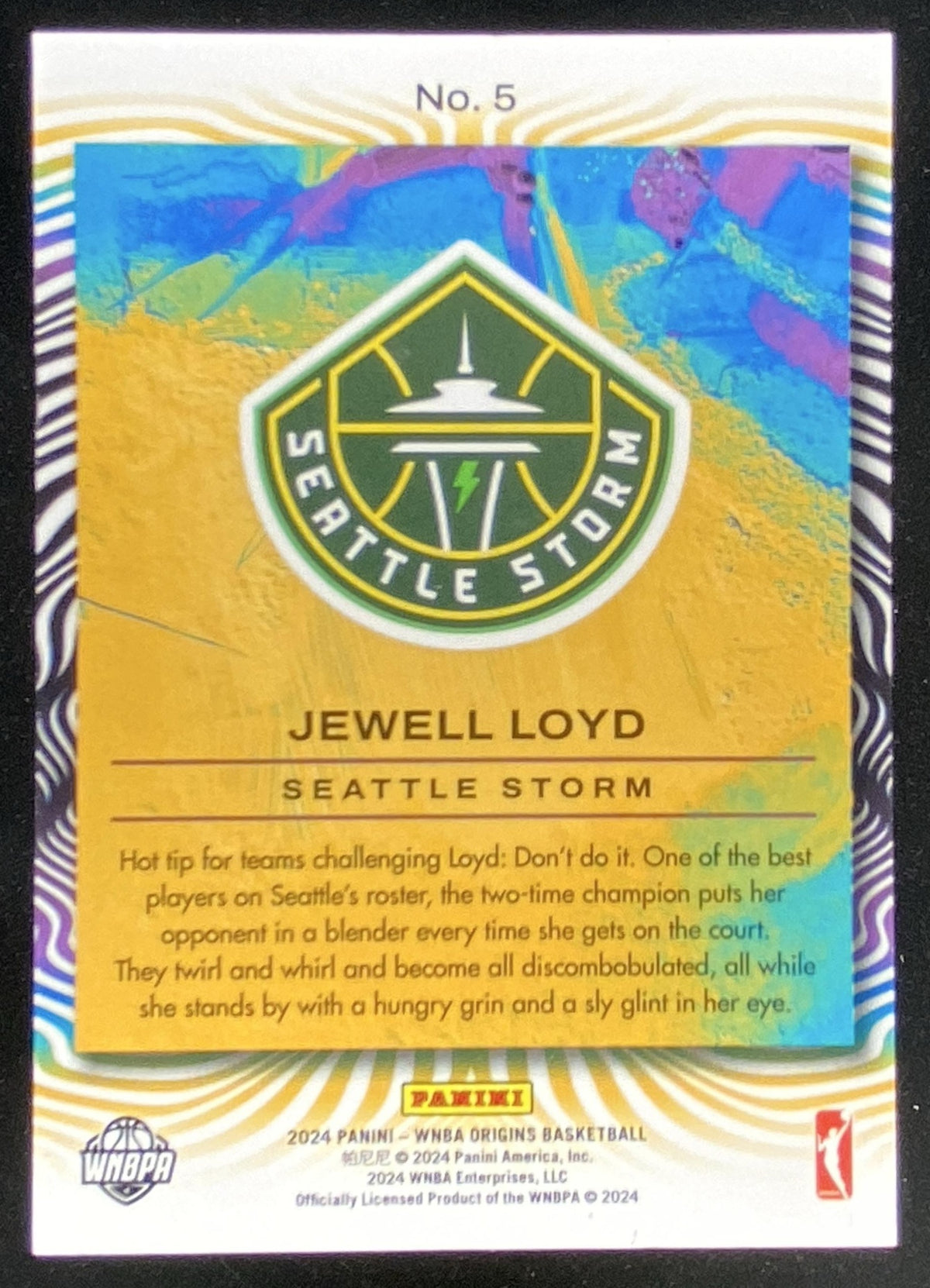 2024 Panini Origins WNBA Jewell Loyd trading card