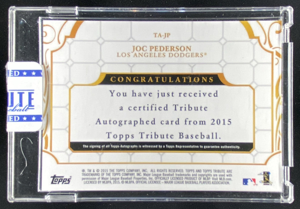 2015 Topps Tribute Joc Pederson #TA-JP trading card