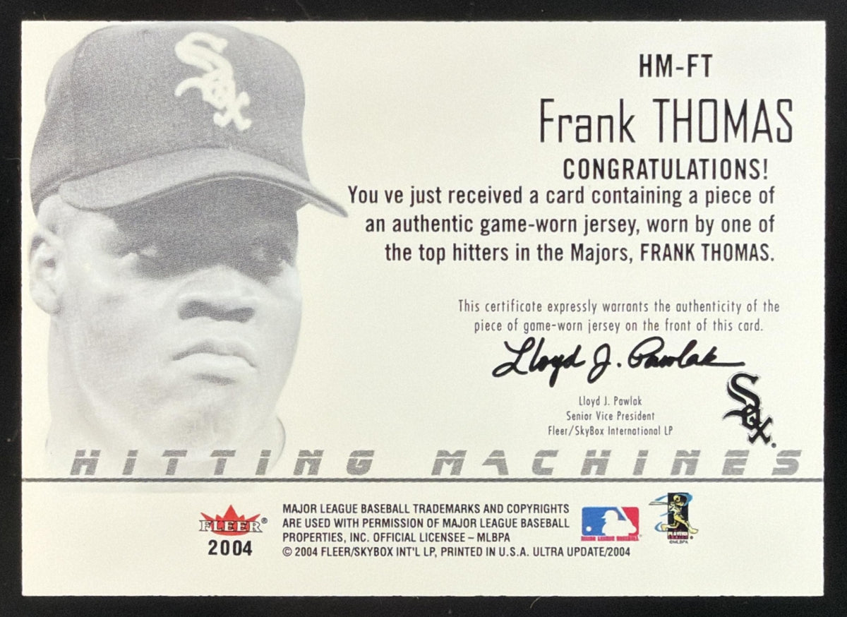 2004 Fleer Ultra Hitting Machines Frank Thomas Jersey