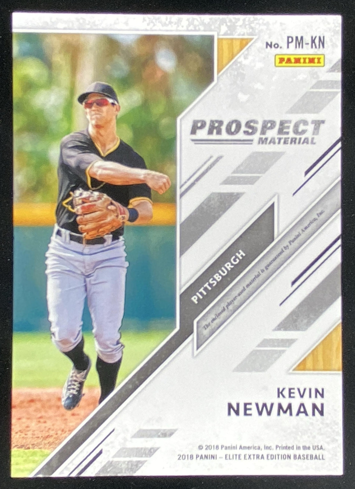 2018 Panini Elite Extra Edition Kevin Newman #PM-KN trading card