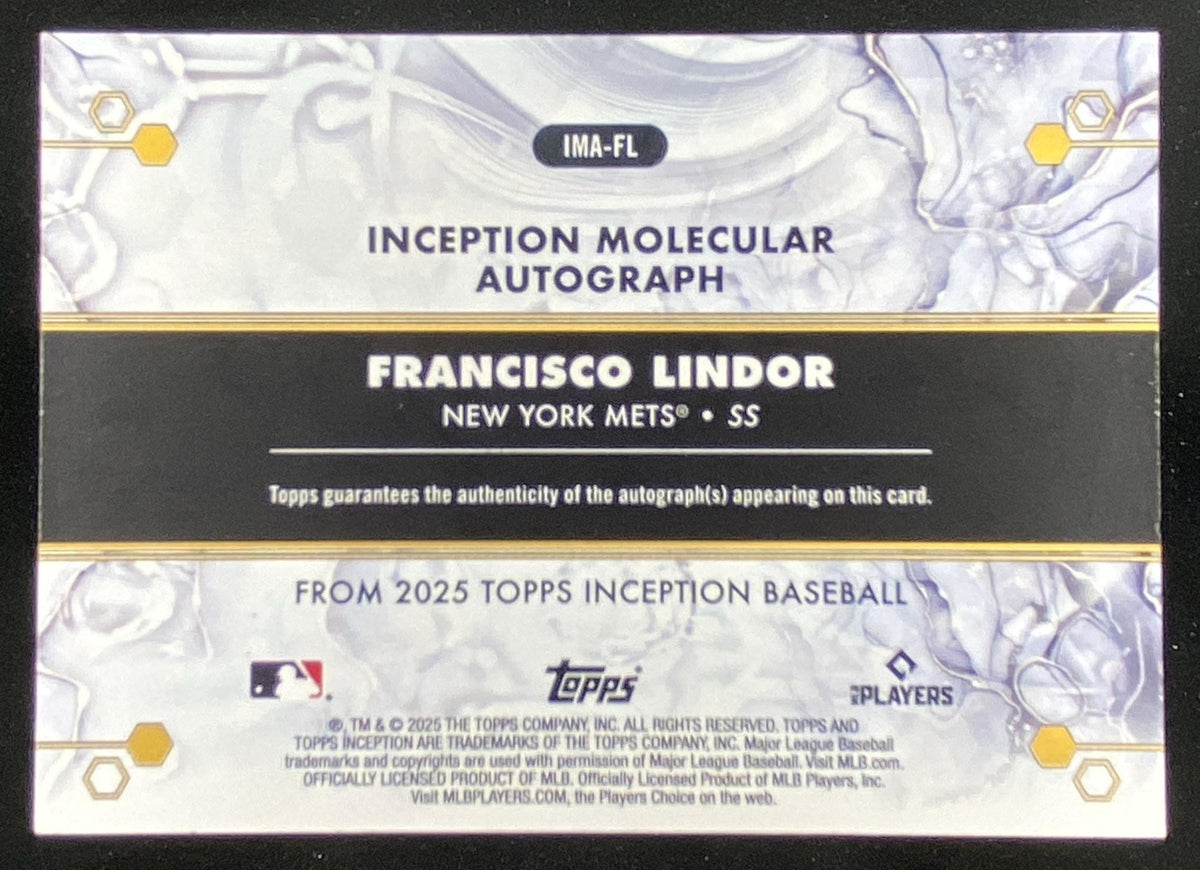 2025 Topps Inception Francisco Lindor #IMA-FL trading card