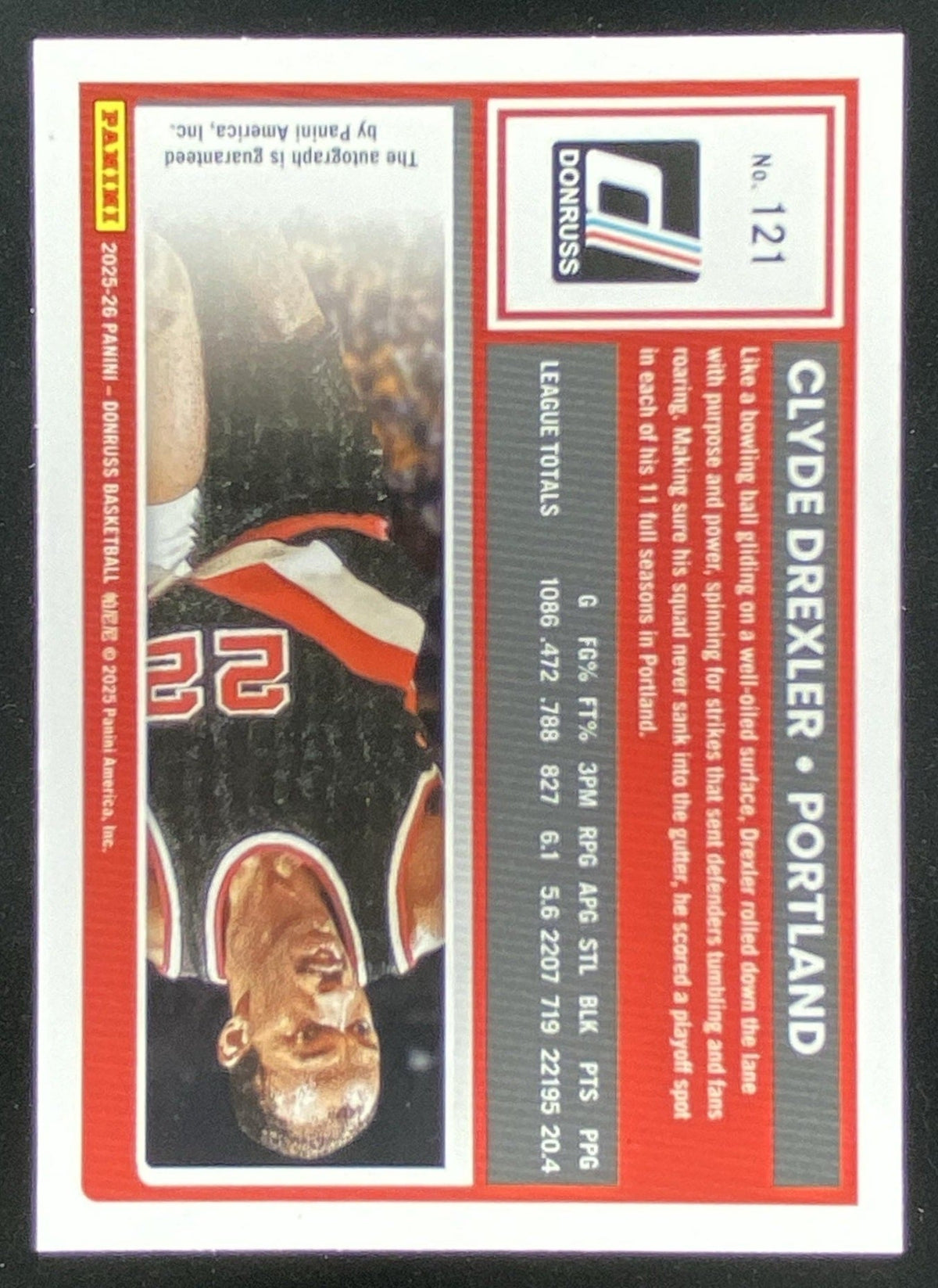 2025 Panini Donruss Clyde Drexler trading card
