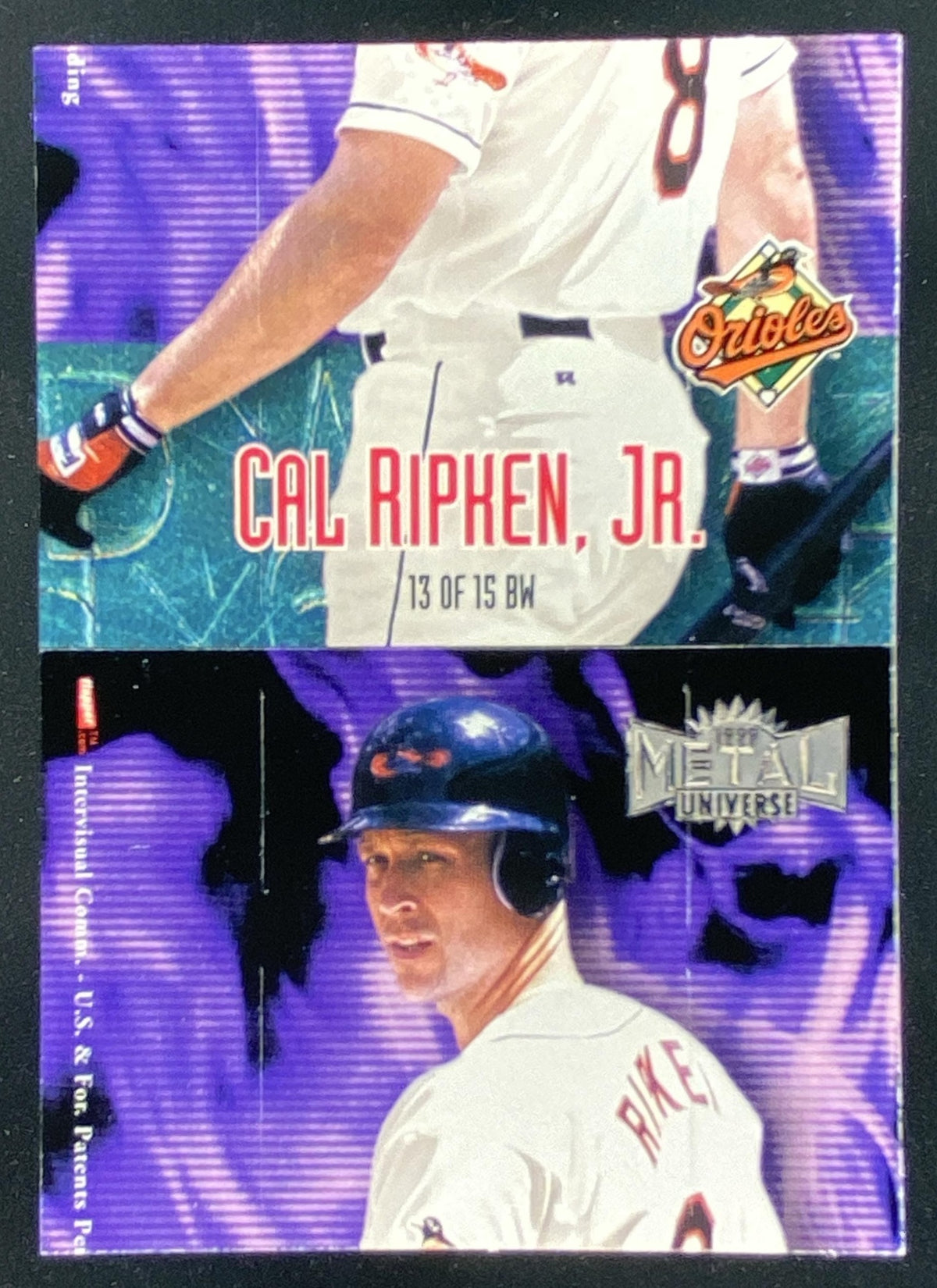 1999 Skybox Metal Universe Cal Ripken Jr. #13BW trading card