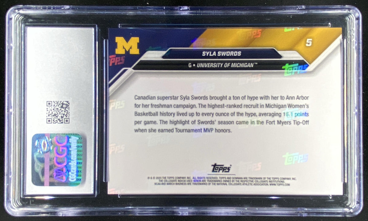 2024 Bowman University Syla Swords #5 trading card