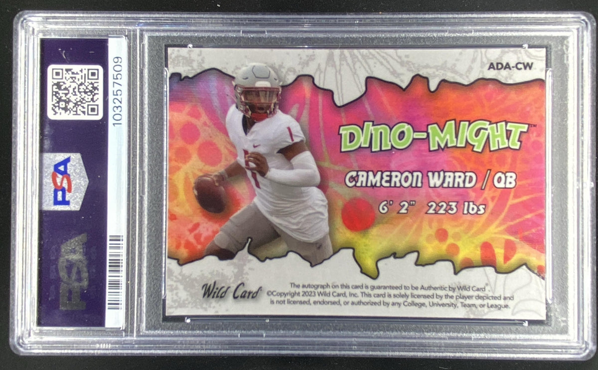 2023 Wild Card Alumination Cameron Ward graded PSA 10 trading card