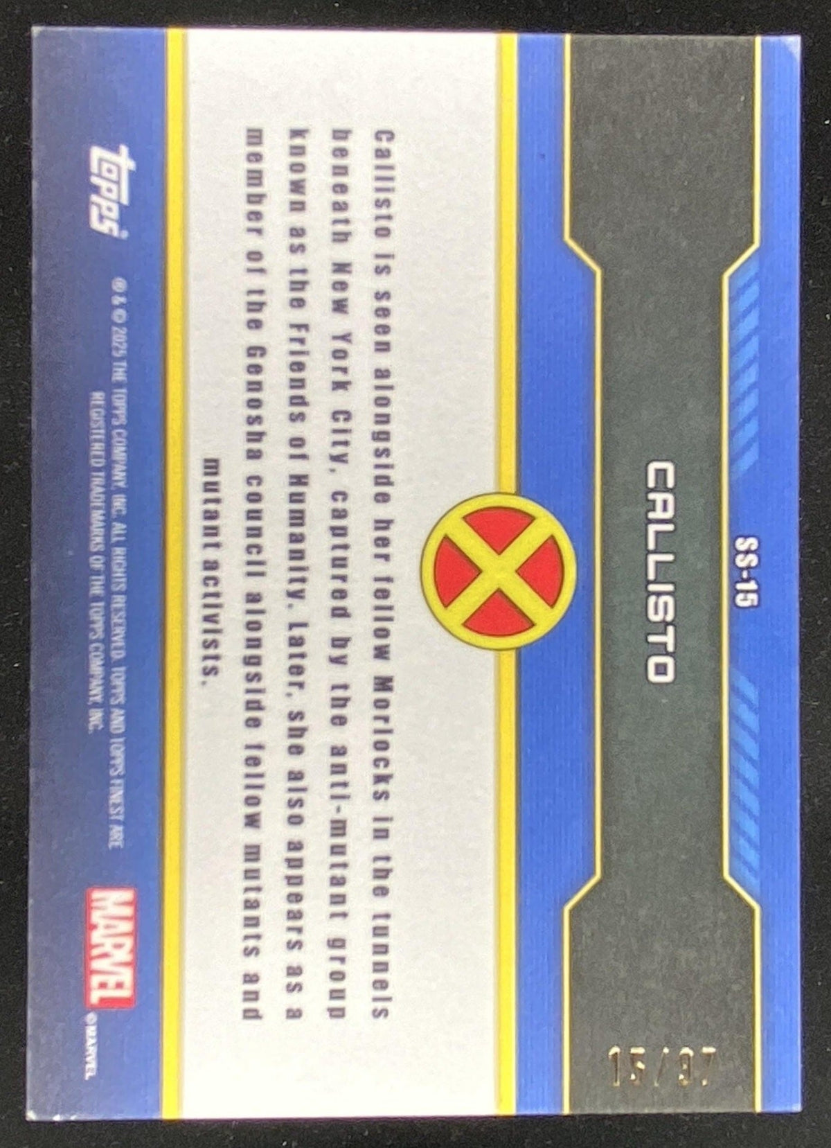 2025 Topps Finest X-Men '97 Callisto trading card