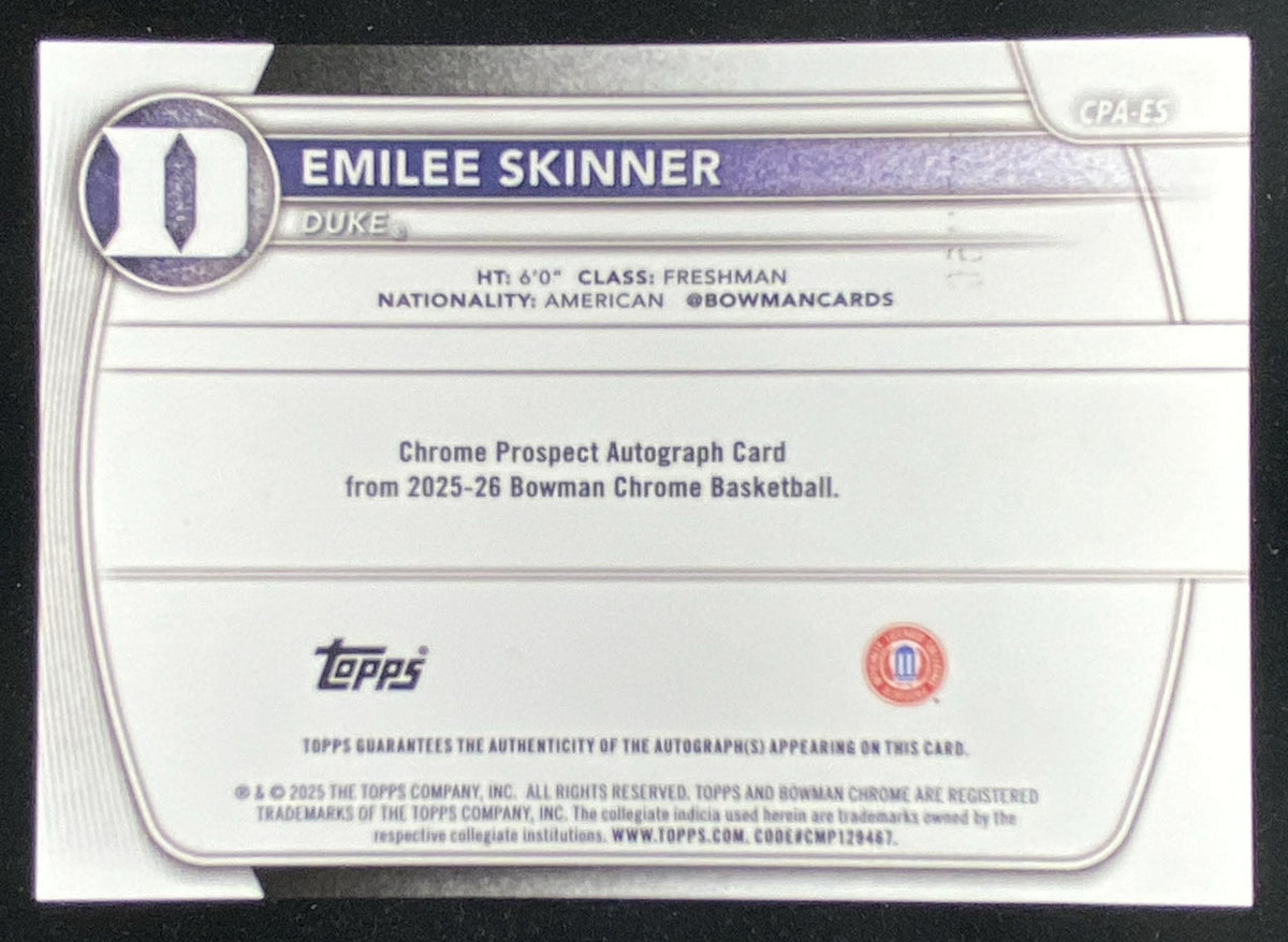 2025 Bowman Emilee Skinner #CPA-ES trading card