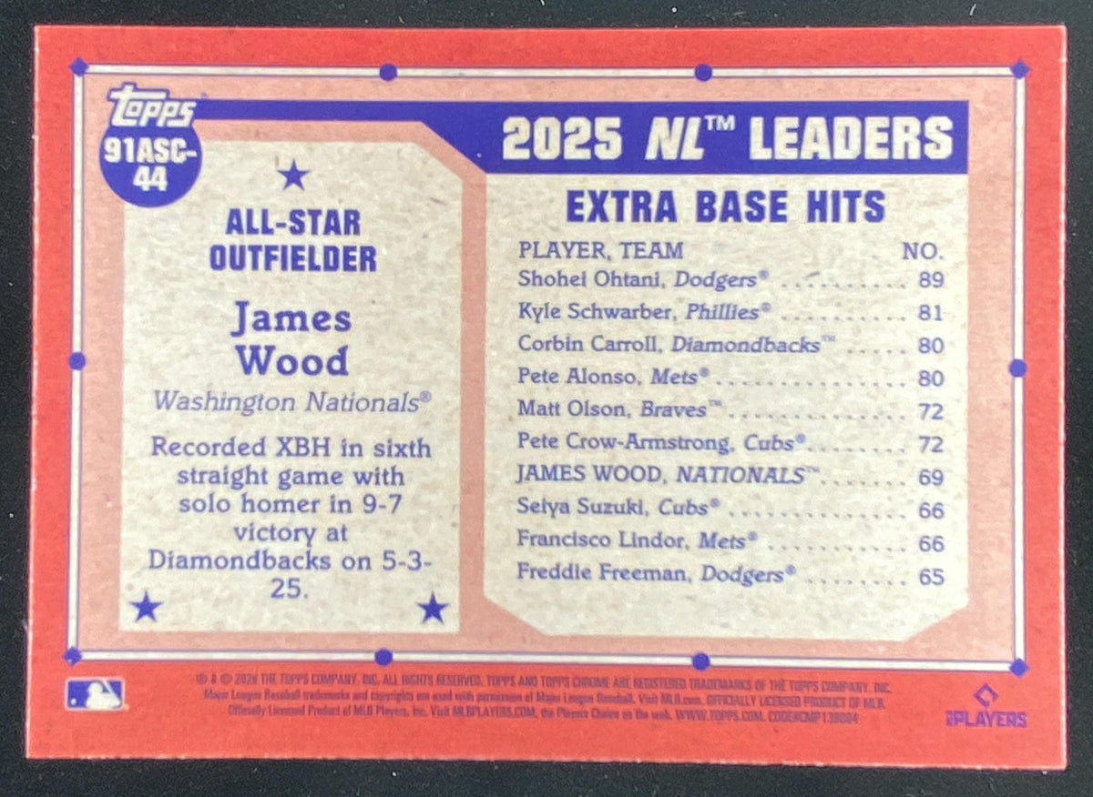 2026 Topps Series 2 James Wood trading card