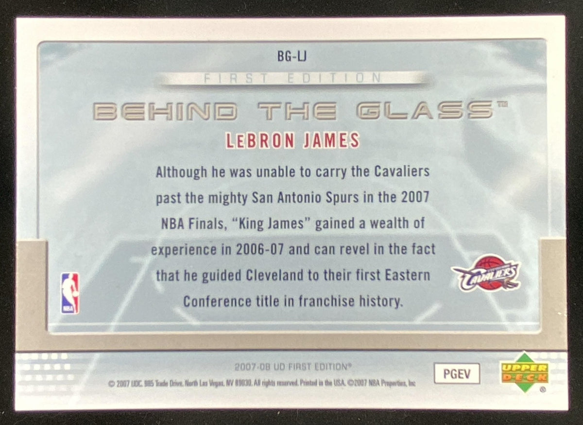 2007 Upper Deck First Edition LeBron James #BG-LJ trading card