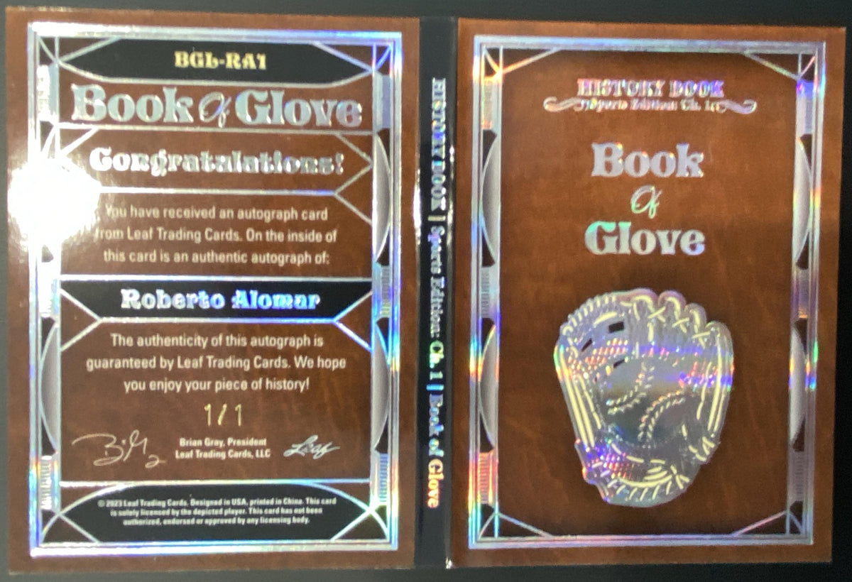 2023 Leaf History Book Roberto Alomar #BGL-RA1 trading card
