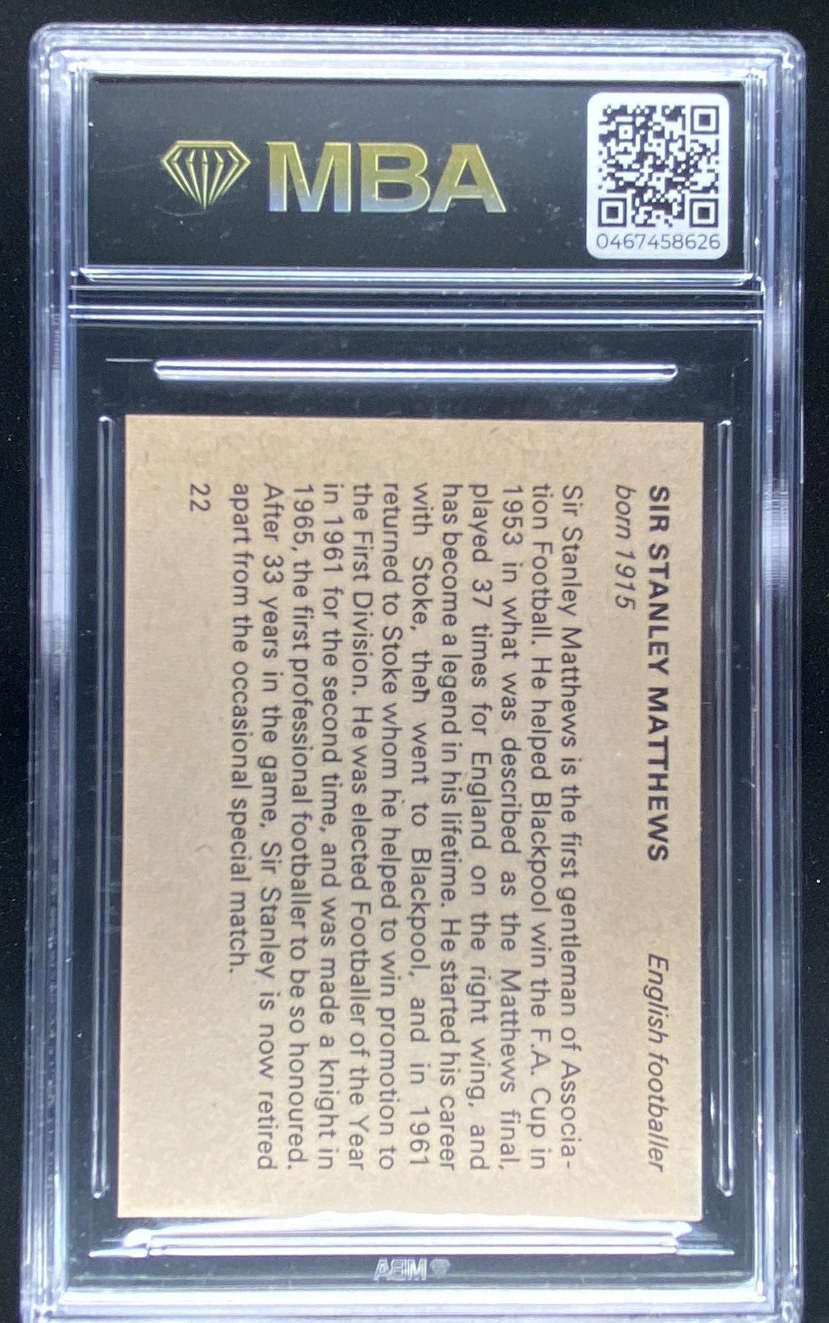 1965 Bancroft Tiddlers Giants of Sport Mickey Mantle graded MBA 8 trading card