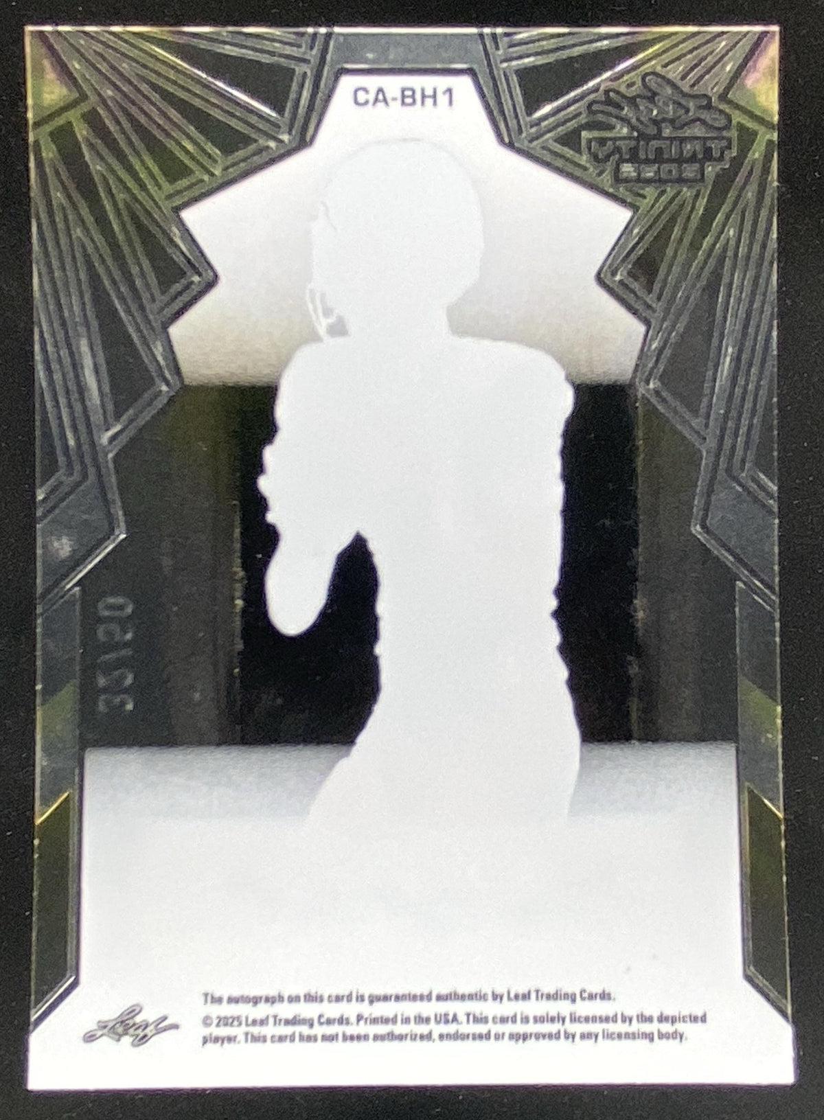 2025 Leaf Trinity Brady Hart #CA-BH1 trading card