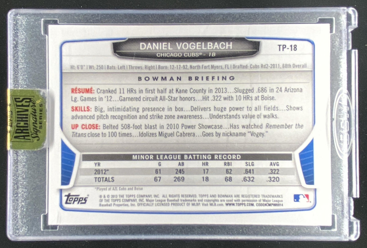2017 Topps Archives Daniel Vogelbach trading card
