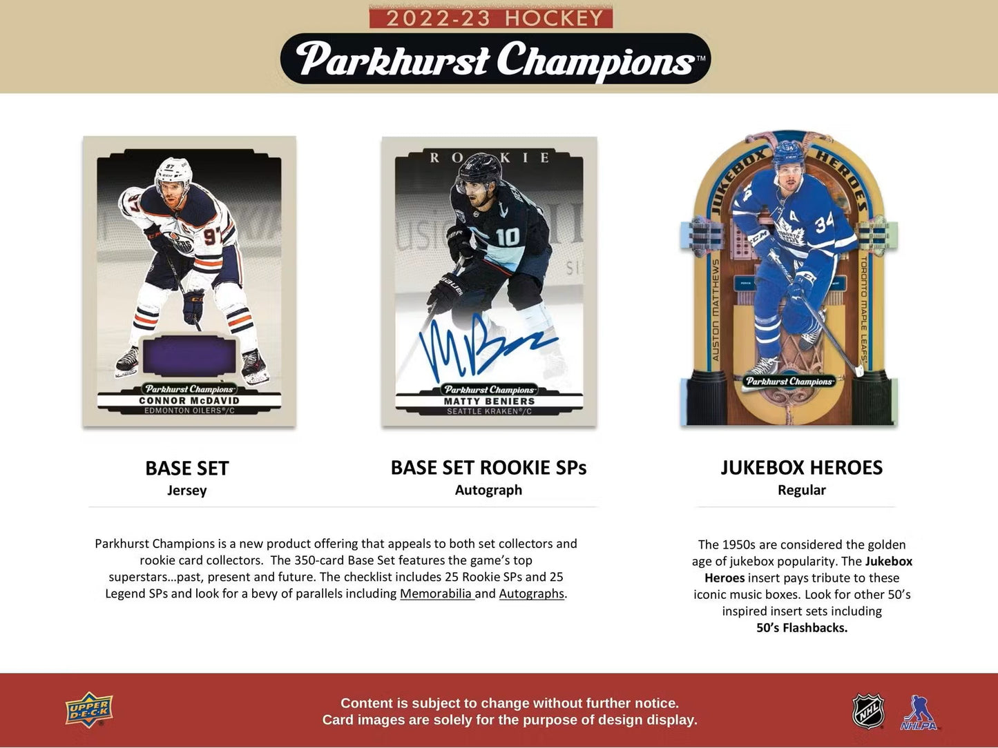 2022/23 Upper Deck Parkhurst Champions Hockey 5-Pack Blaster Box