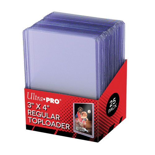 100ct  (4 Packs) Ultra Pro 3X4 Clear Regular Toploaders