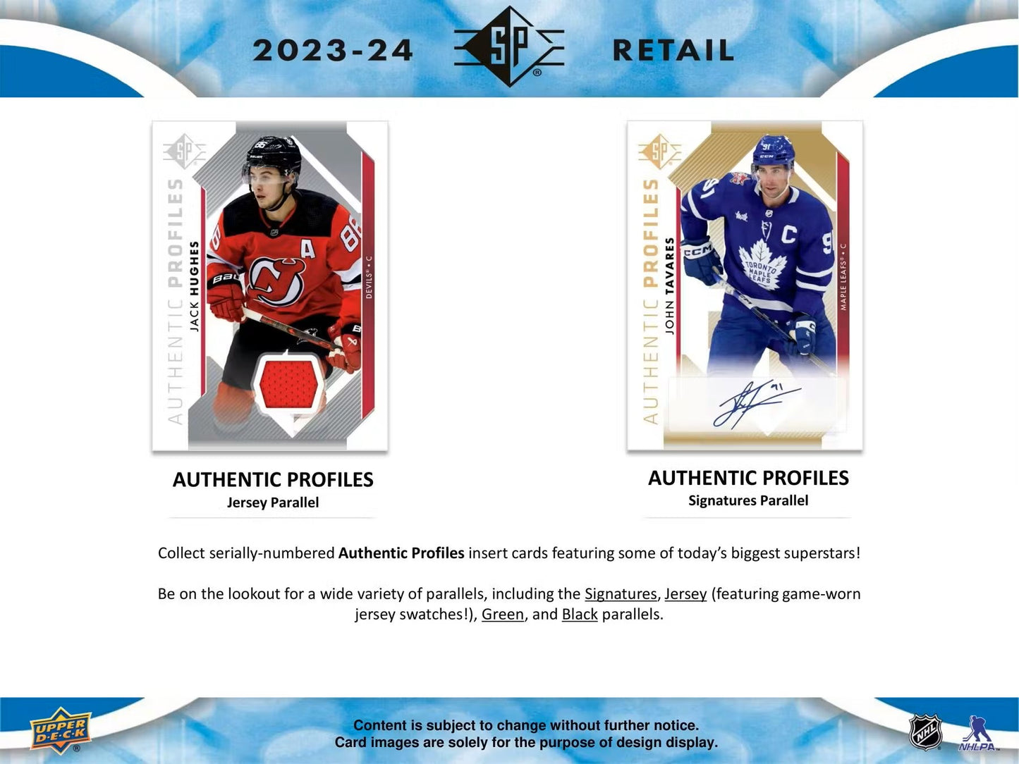 2023/24 Upper Deck SP Hockey 8-Pack Blaster Box