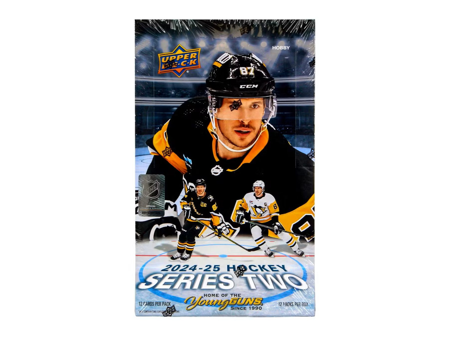 "2024-25 Upper Deck Series 1 Hockey Hobby Box sealed"
"Macklin Celebrini Young Guns Rookie Card Upper Deck Series 1"
"2024-25 UD Series 1 Hockey Outburst Silver Parallel card"
"Upper Deck Dazzlers and Canvas inserts from Series 1"