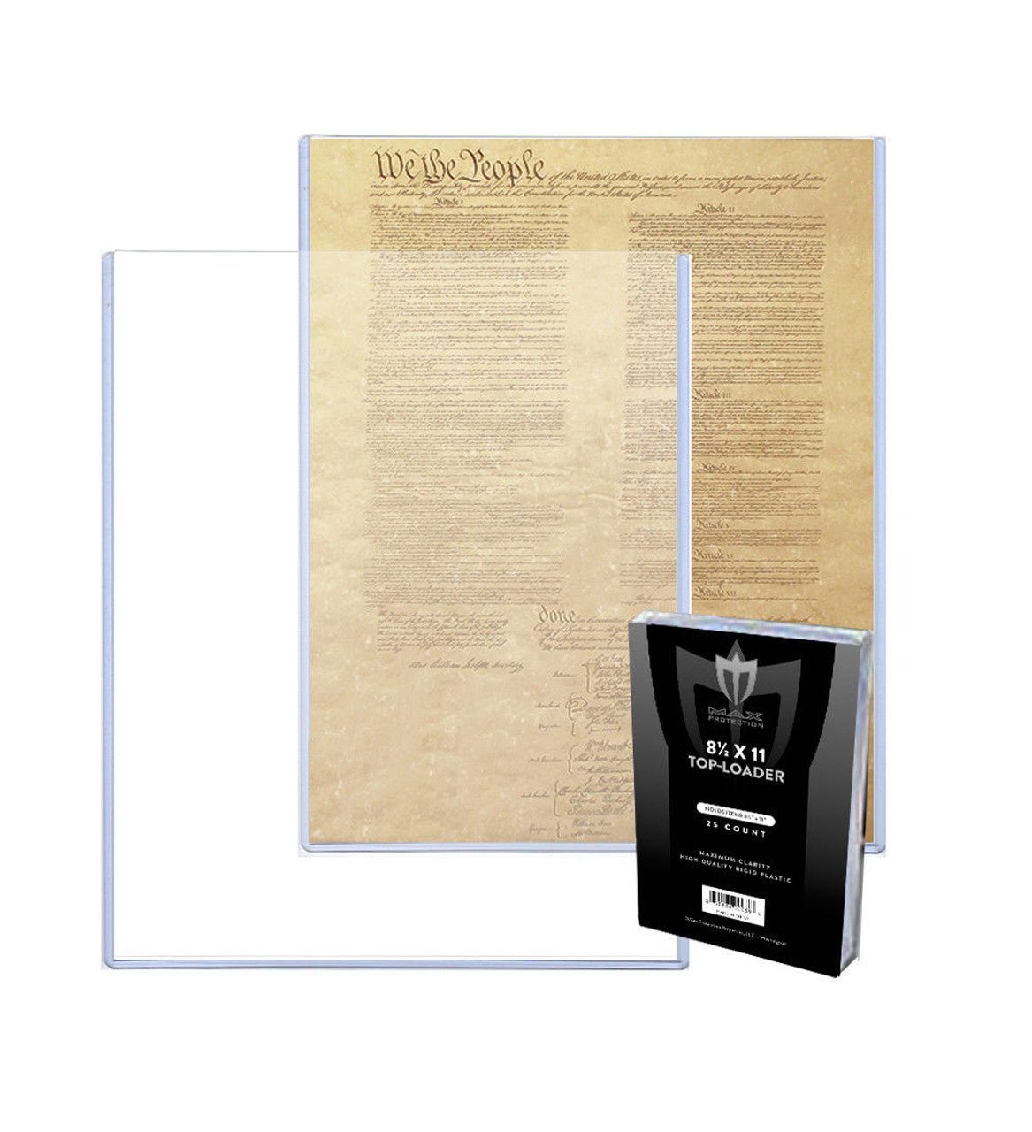 8.5x11 Photo / Document Size Topload Toploader Holder - Case of 250 - Columbia Hobby - Sports Card Boxes - Toploaders - Card Savers
