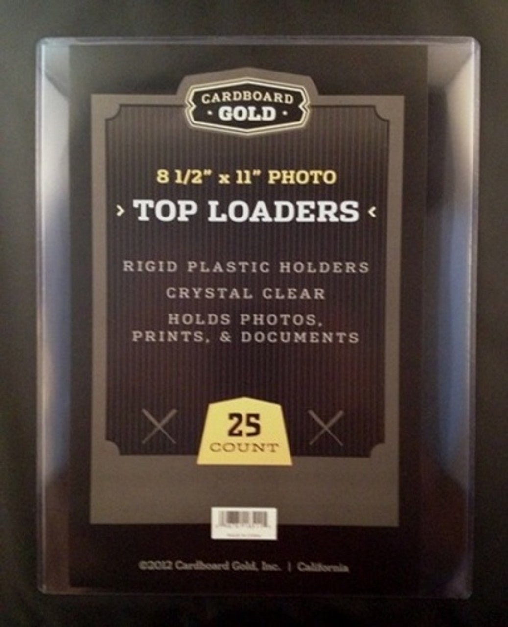 8.5x11 Photo Size Topload Toploader Holder - Case of 250 - Columbia Hobby - Sports Card Boxes - Toploaders - Card Savers