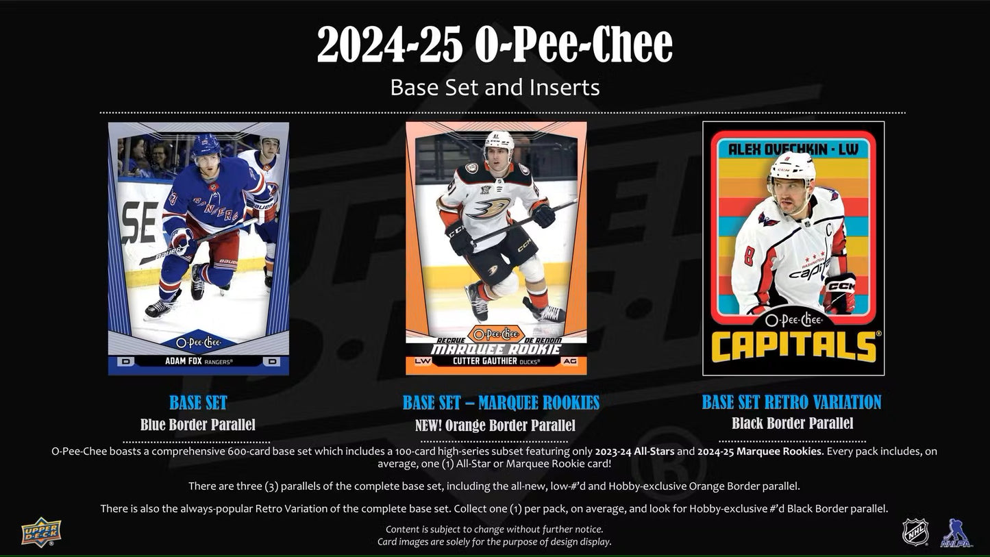 2024/25 Upper Deck O-Pee-Chee Hockey Hobby Box