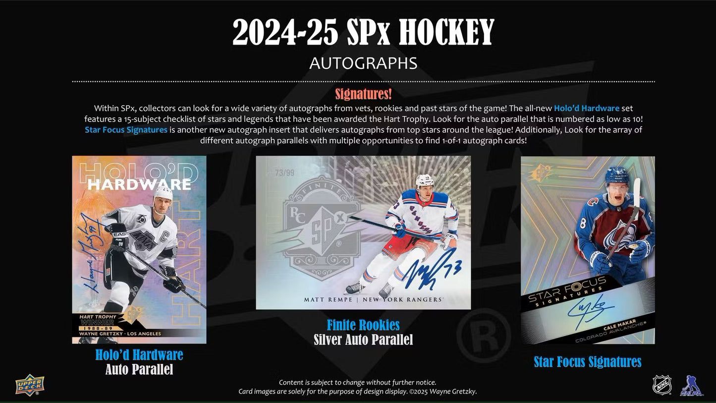 2024/25 Upper Deck SPx Hockey Hobby Box