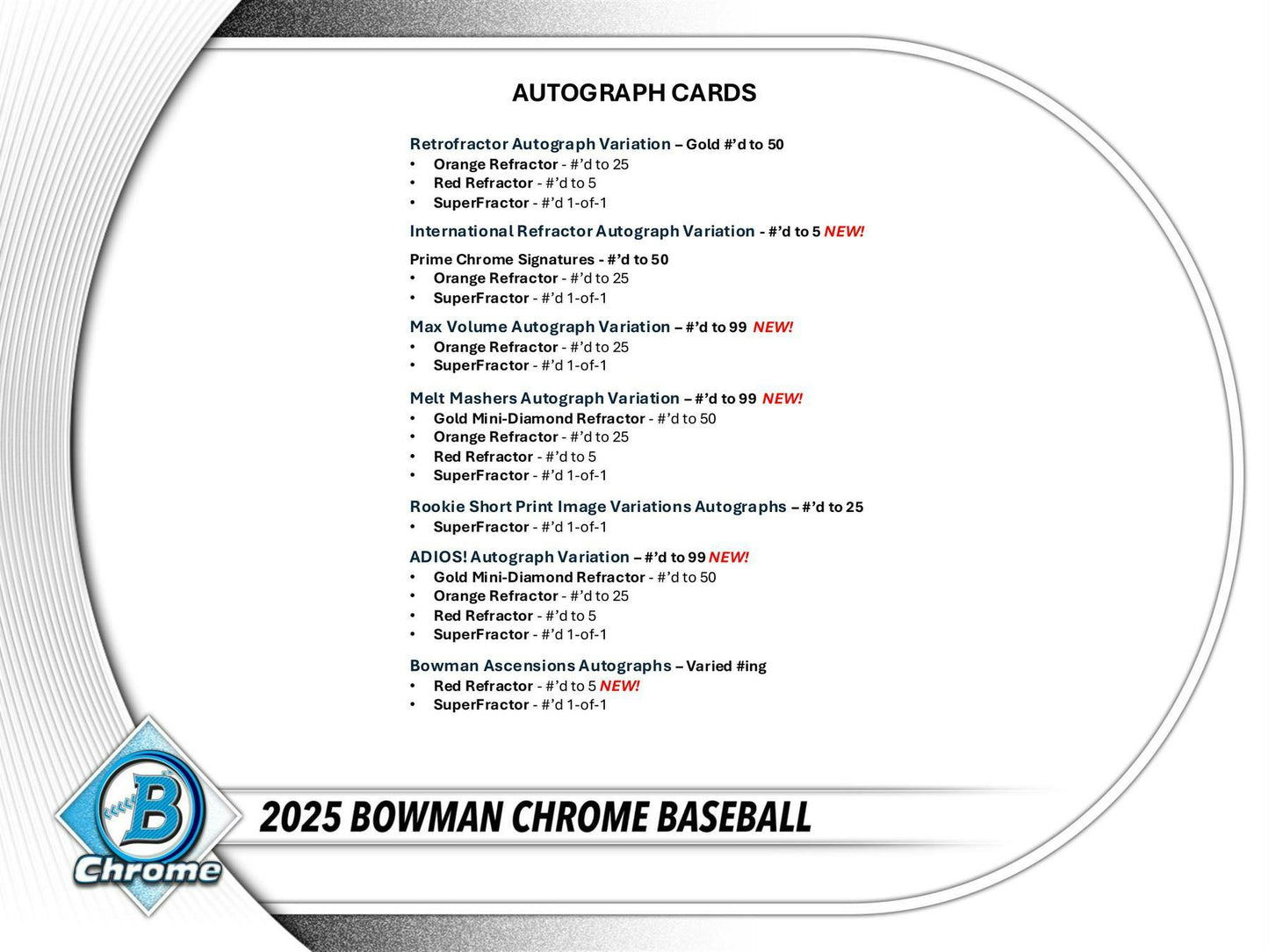 2025 Bowman Chrome Baseball Breaker Delight Box | Columbia Sports Cards