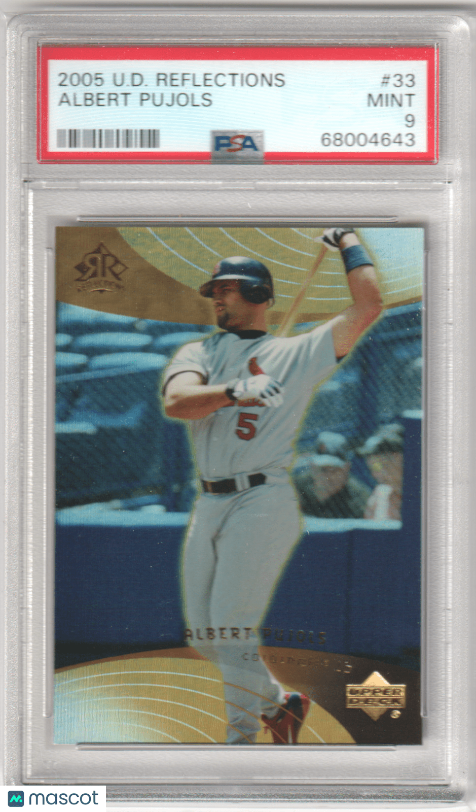 ALBERT PUJOLS 2005 Upper Deck Reflections #33 PSA 9 MINT - CARDINALS - Columbia Hobby - Sports Card Boxes - Toploaders - Card Savers