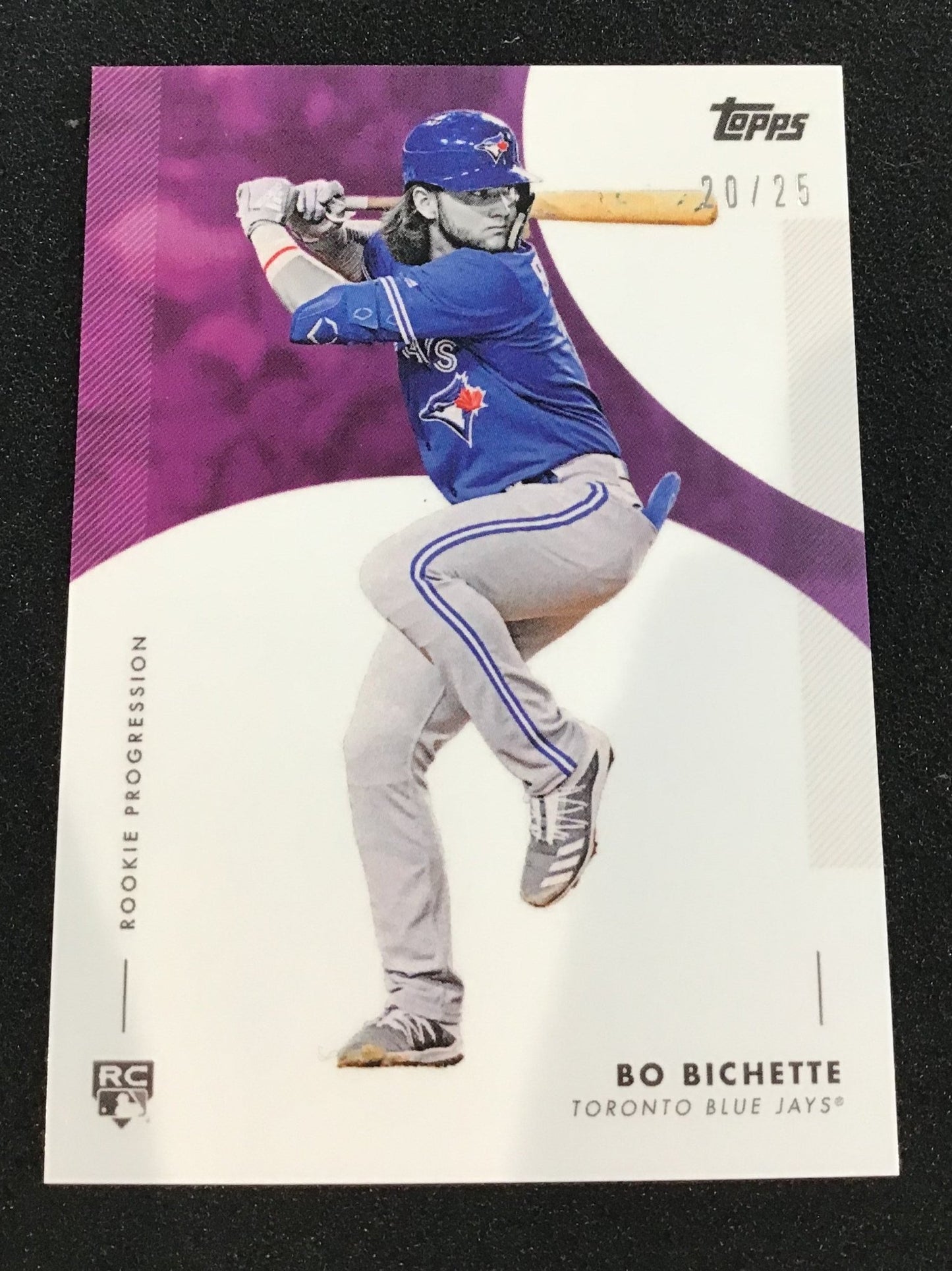 BO BICHETTE 2020 Topps Purple Rookie Progression /25 #21C SSP RC Blue Jays - Columbia Hobby - Sports Card Boxes - Toploaders - Card Savers