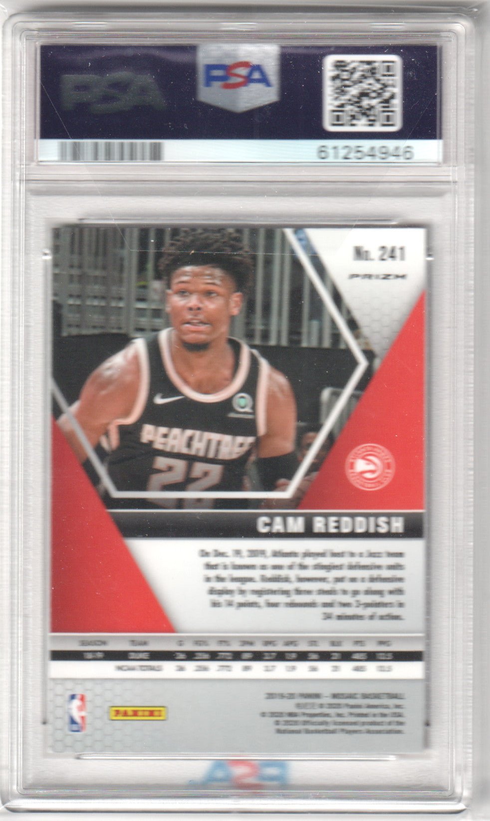 CAM REDDISH 2019 - 20 Panini Mosaic #241 Red Green Choice RC Rookie PSA 10 - Columbia Hobby - Sports Card Boxes - Toploaders - Card Savers