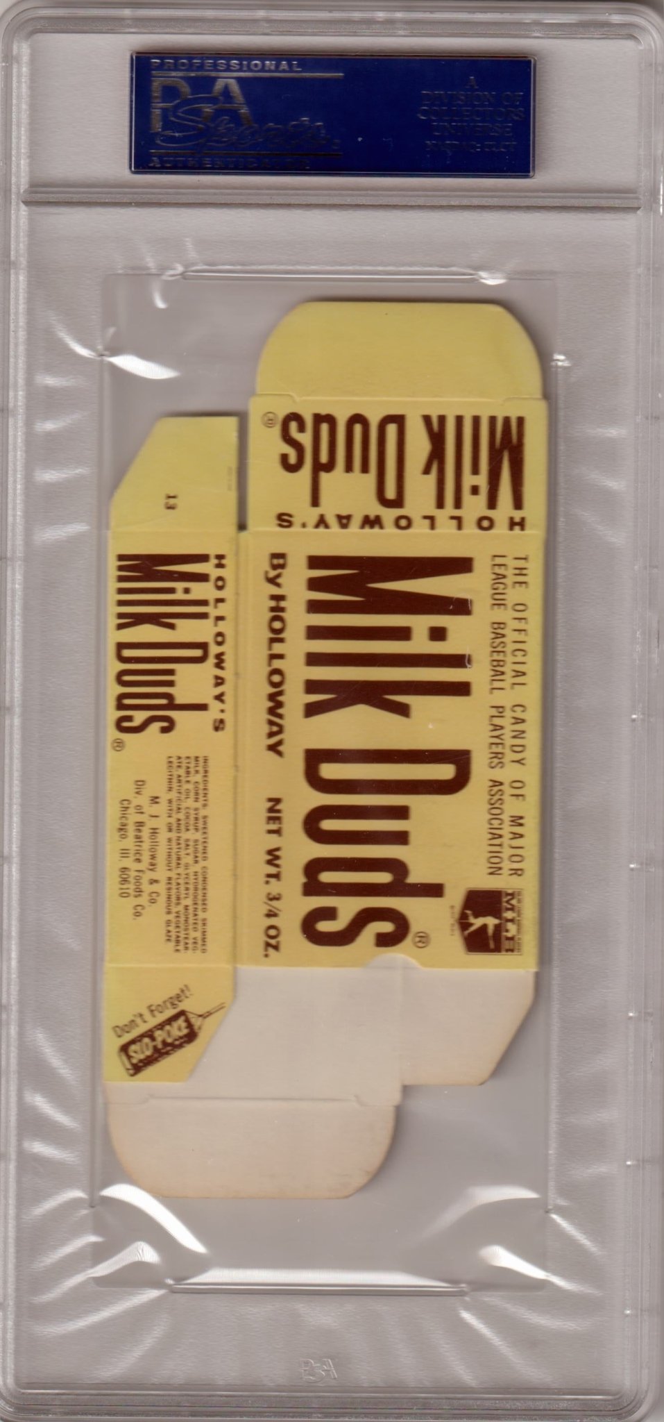 DAVE JOHNSON 1971 Milk Duds Complete Box #13 PSA 8 NM - MT - ORIOLES - Columbia Hobby - Sports Card Boxes - Toploaders - Card Savers