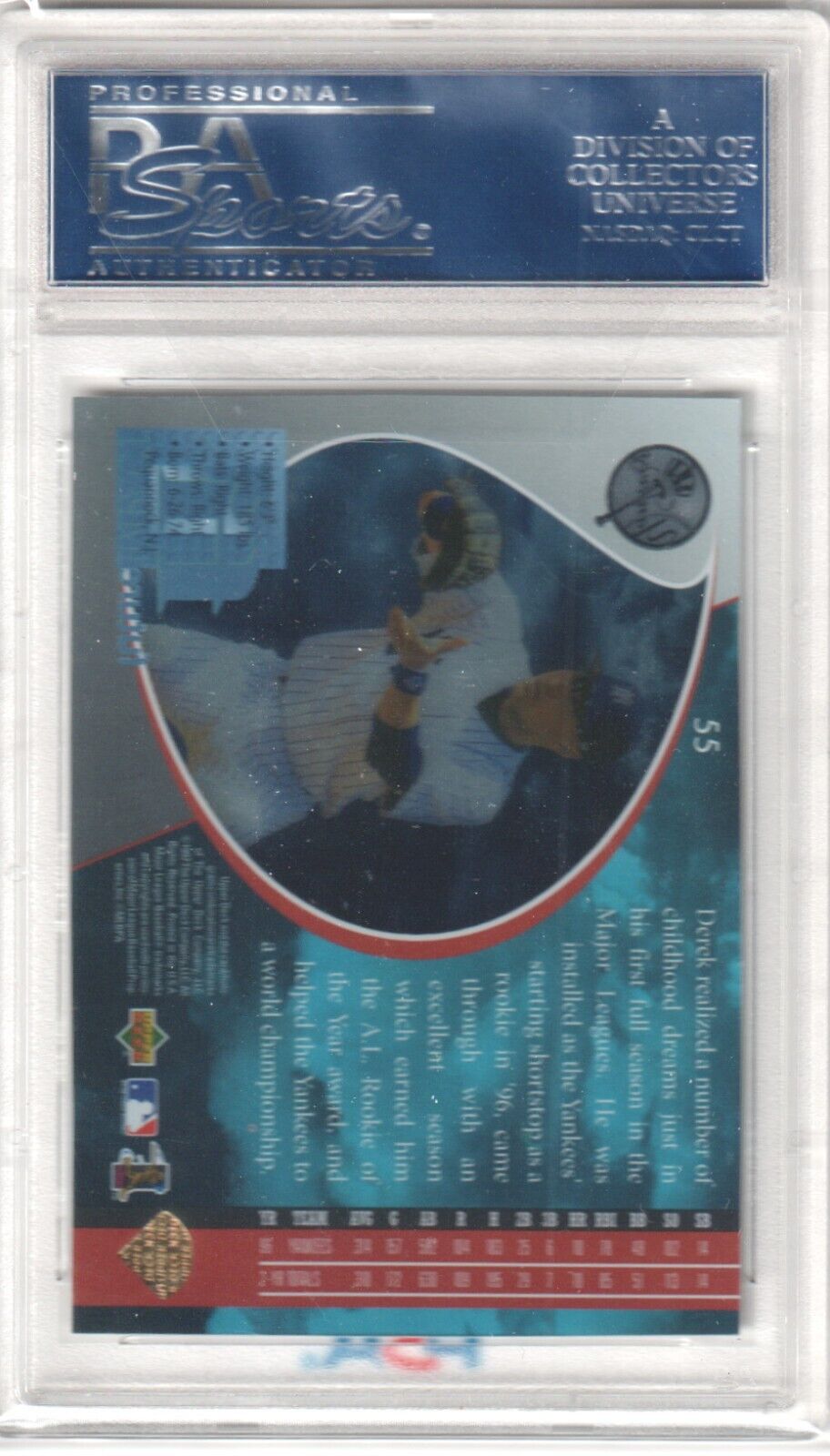 DEREK JETER 1997 Upper Deck UD3 #55 PSA 10 GEM MINT - YANKEES - Columbia Hobby - Sports Card Boxes - Toploaders - Card Savers