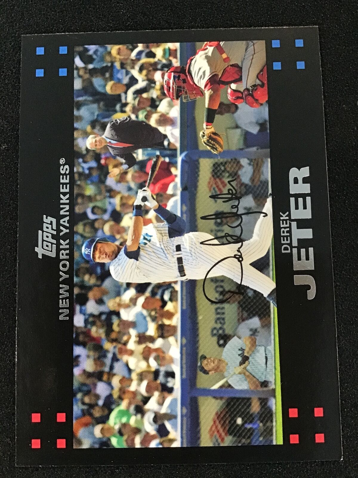 Derek Jeter 2007 Topps Mantle / Bush #40b New York Yankees - Columbia Hobby - Sports Card Boxes - Toploaders - Card Savers