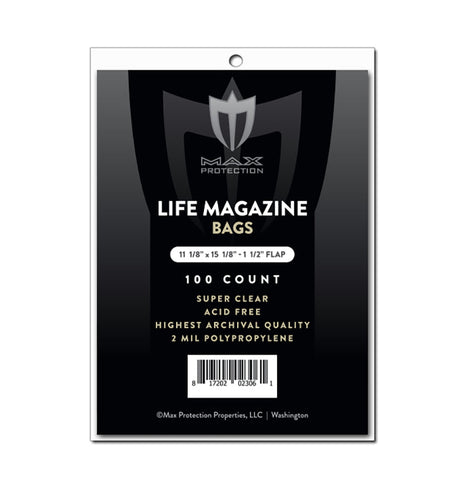 Premium Life Magazine Bags - 100ct Pack | Columbia Sports Cards & More.
