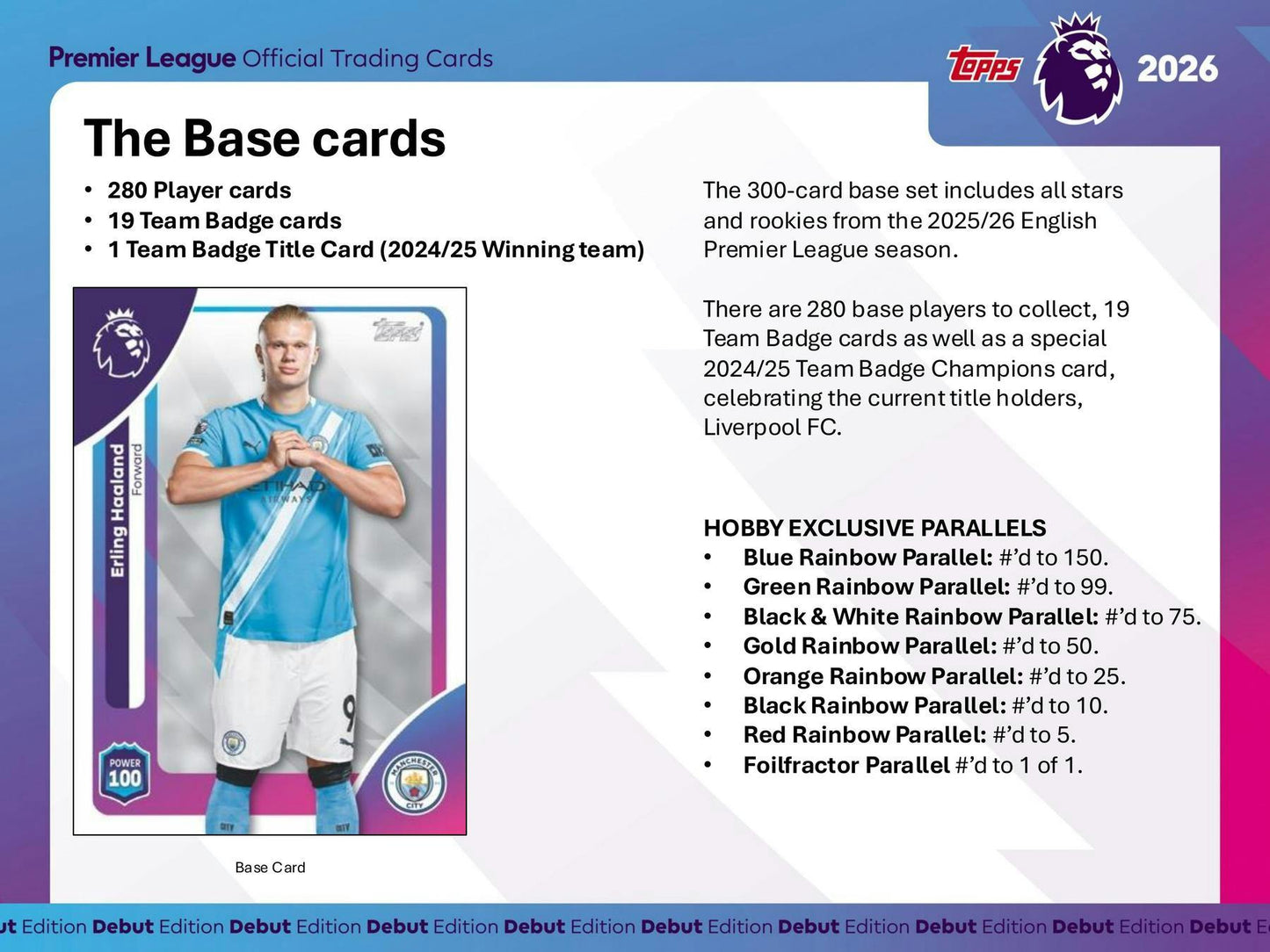 2025-26 Topps Premier League EPL Soccer Hobby Box | Columbia Sports Cards