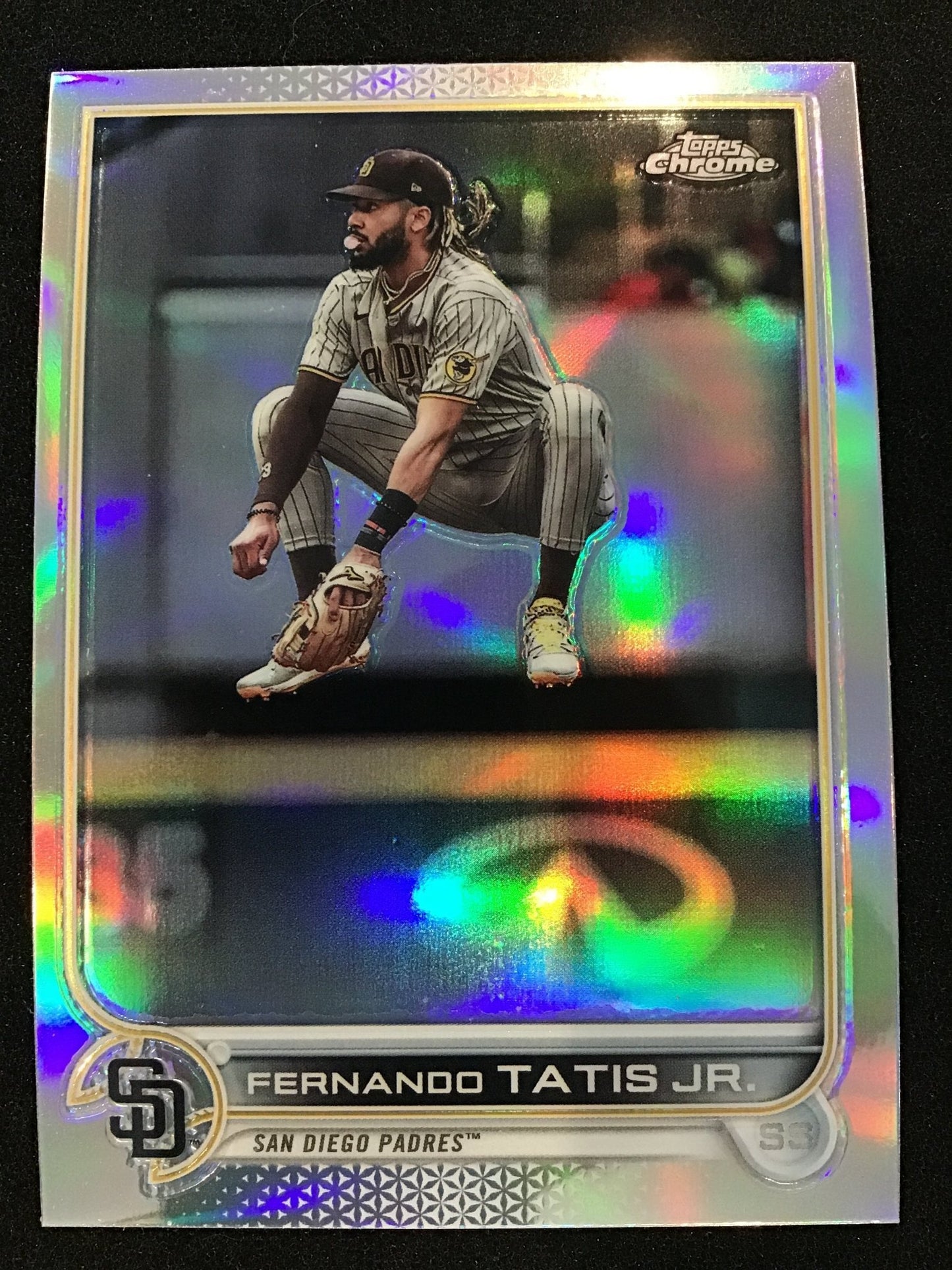 Fernando Tatis Jr 2022 Topps Chrome Image Variation #150 SP Padres - Columbia Hobby - Sports Card Boxes - Toploaders - Card Savers