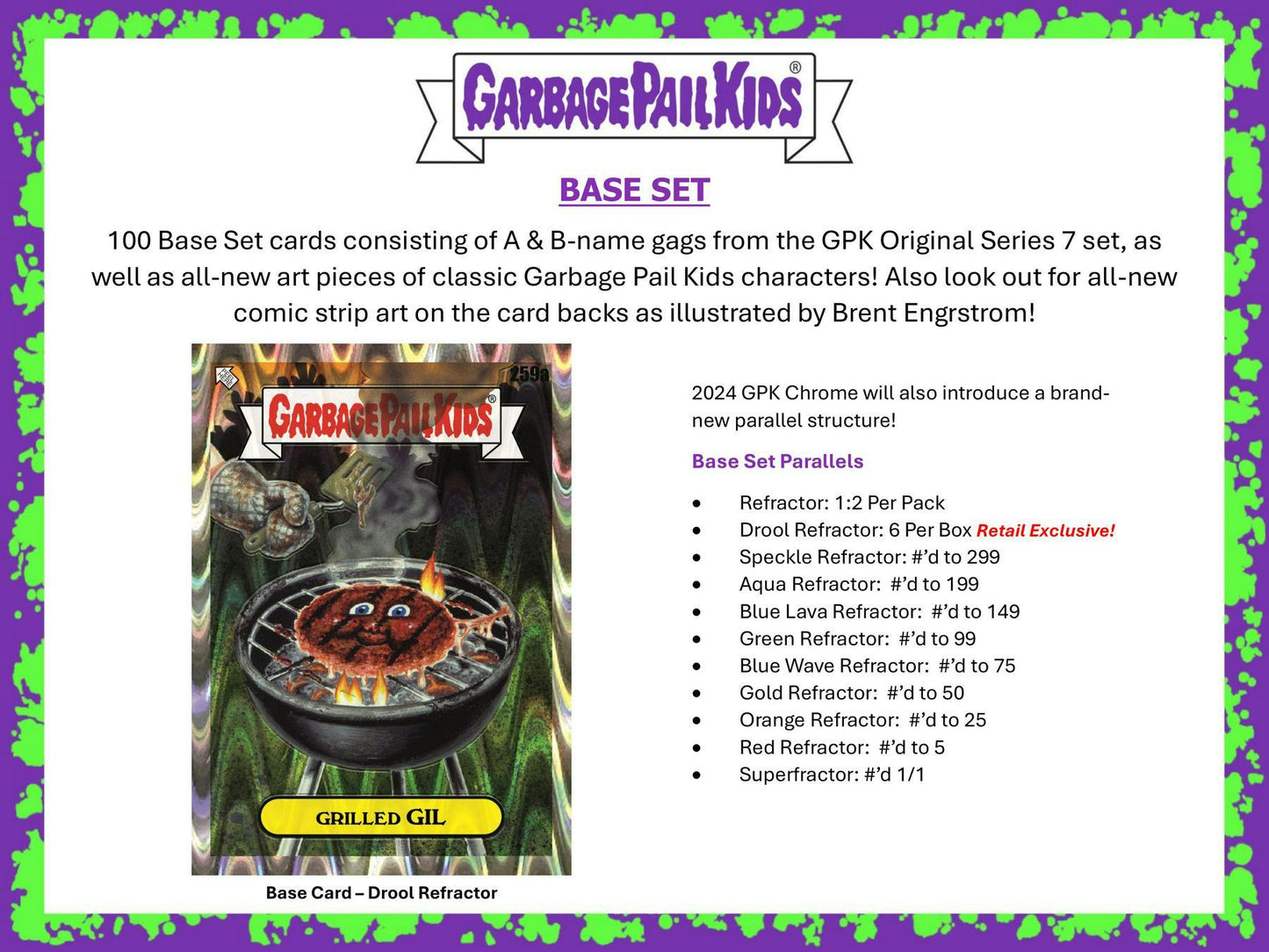 Garbage Pail Kids Chrome Series 7 7 - Pack Blaster Box (Topps 2024) - Columbia Hobby - Sports Card Boxes - Toploaders - Card Savers