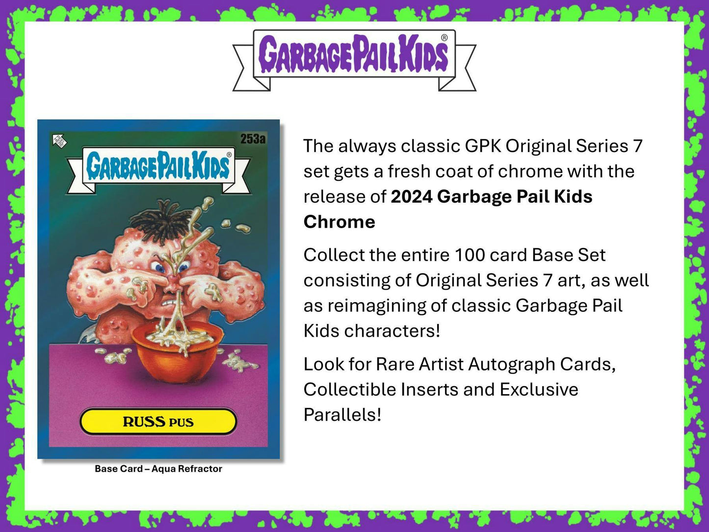 Garbage Pail Kids Chrome Series 7 7 - Pack Blaster Box (Topps 2024) - Columbia Hobby - Sports Card Boxes - Toploaders - Card Savers